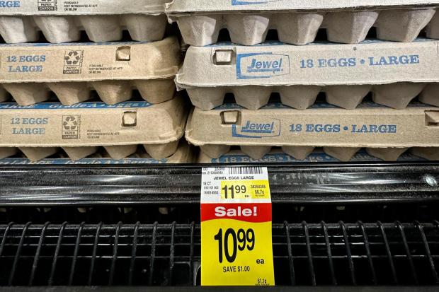 The eggs price is displayed